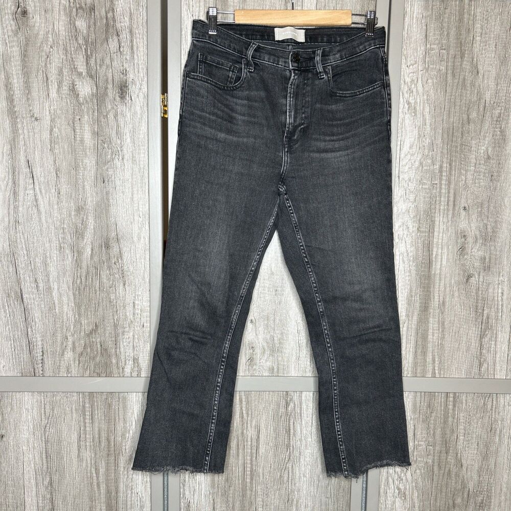 Everlane Jeans Size 28 High Rise Kick Crop Raw Hem